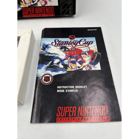 NHL Stanley Cup (SNES, 1993) Complete With Manual Tested Excellent Condition - Picture 3 of 15